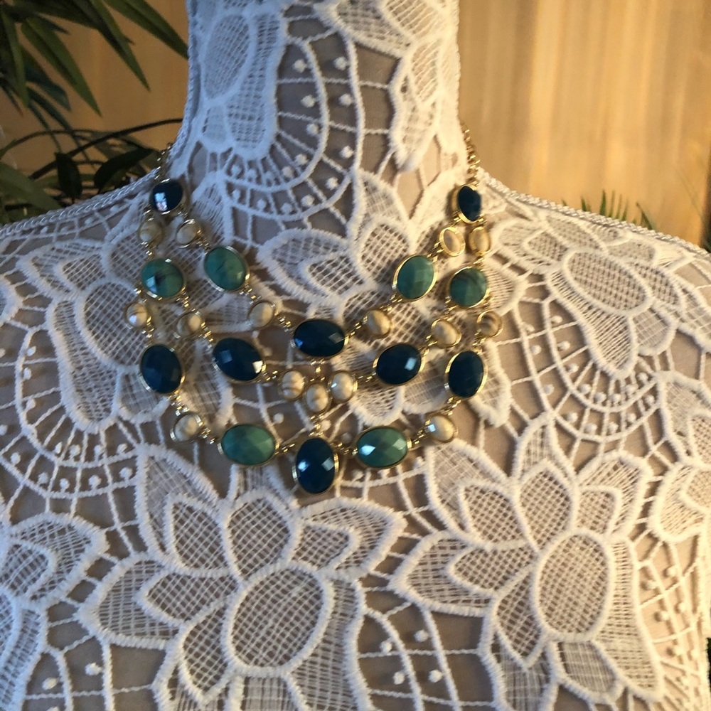 Multi Colored Stone Necklace - image 2